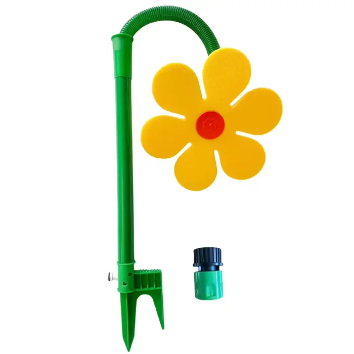 Arroseurs d'eau amusants en forme de tournesol dansant à 360° °   Jouet d'arrosage rotatif et oscill