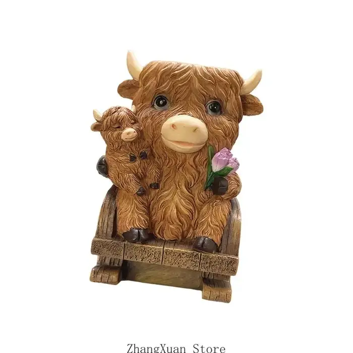 Pot jardinière en forme d'animaux, chaise à bascule, Pots plantes uniques pour l'extérieur l'intérieur, 3XUF