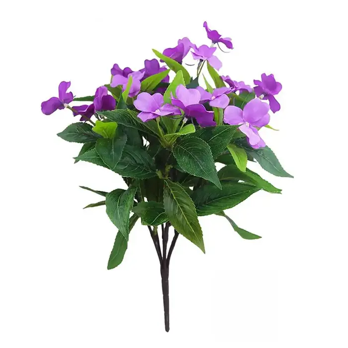 Fleurs artificielles d'impatiens résistantes aux UV