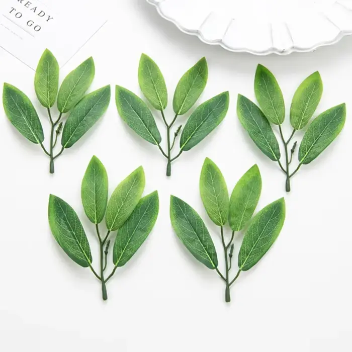 Fleurs artificielles fausses plantes soie feuille d'olandre couronne de mariage bricolage matériel saint valentin maison chambre extérieure cour jardin décoration