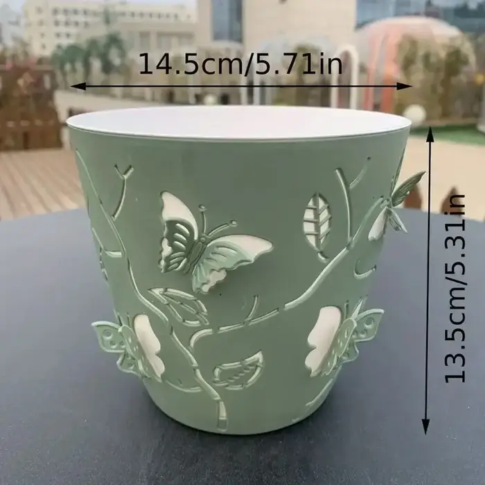 Pot de fleurs en Relief papillon de dessin animé 3D