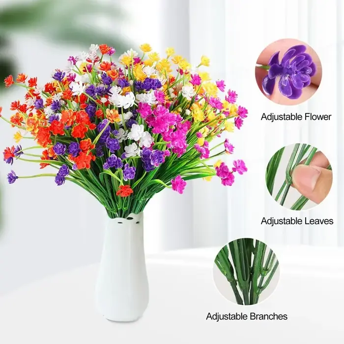 Bouquet de camélia de printemps en plastique