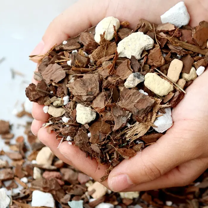 Mélange de culture pour orchidées, granulés de plantation mixtes en écorce de pin et perlite, substrat de culture pour plantes d'intérieur