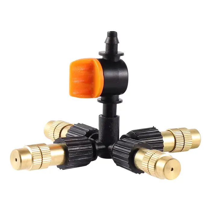 Suspendu avec Valve 4/5/6/7 voies buse de brumisation en laiton Kit d'arrosage de refroidissement pa