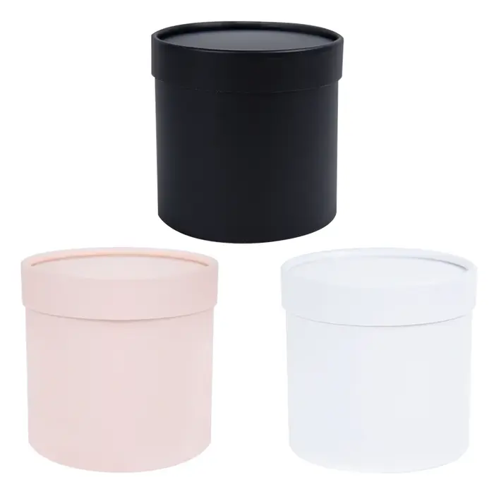 Boîte Ronde en Papier pour Fleurs