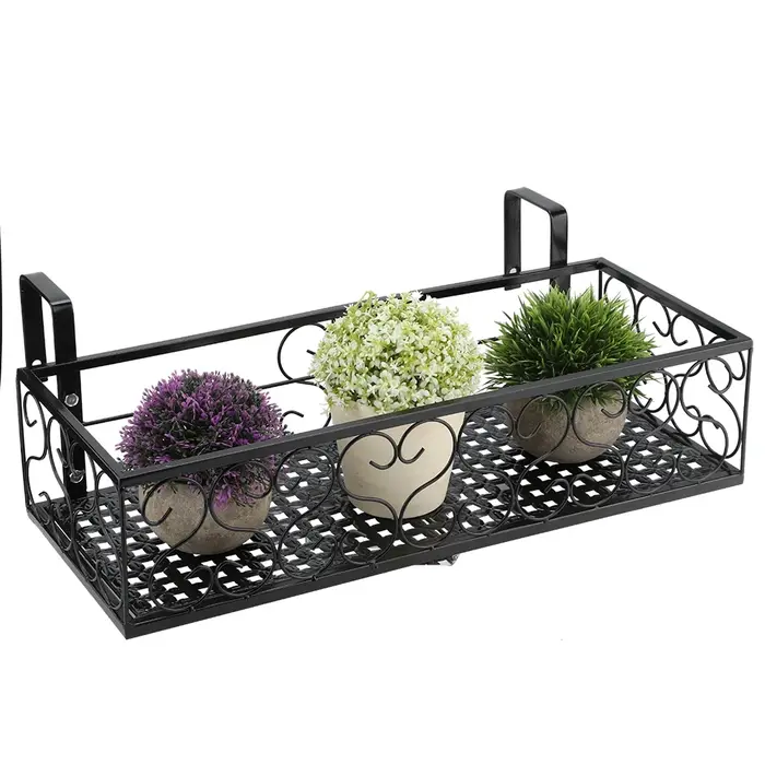 Support de pot de fleurs en fer T1