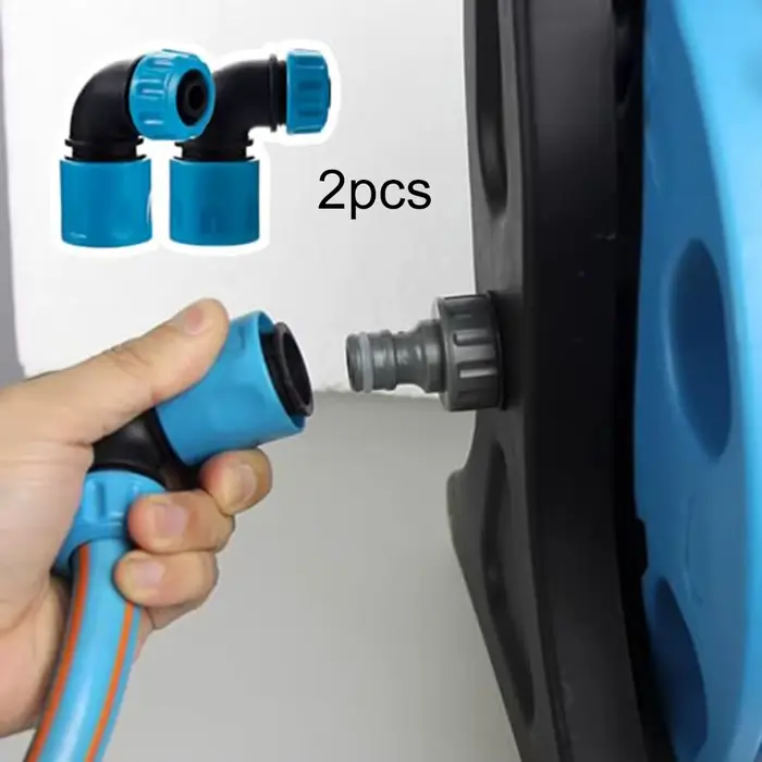 Connecteurs rapides coudés pour tuyau d'arrosage, 2 pièces, arroseurs pour l'irrigation du jardin, l