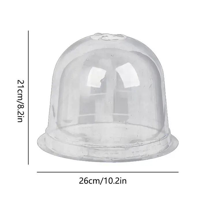 Cloche de protection des plantes réutilisable en plastique transparent