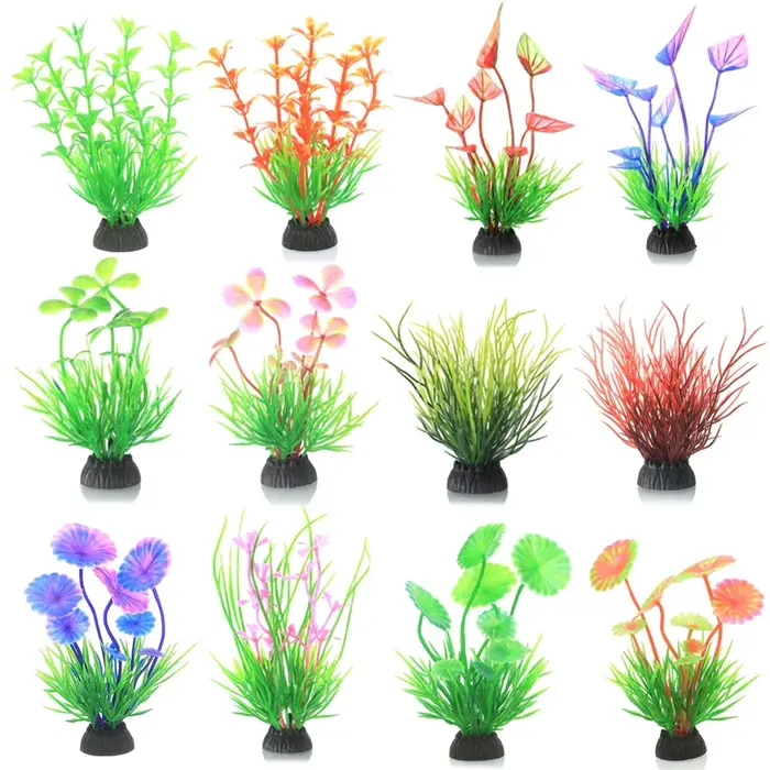 Plantes sous-marines artificielles en plastique
