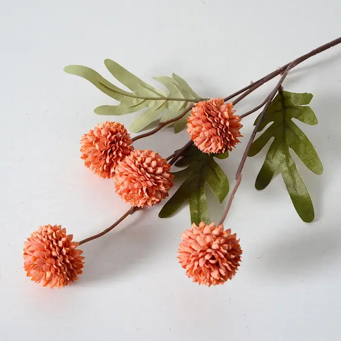 5 têtes de fleurs artificielles pissenlit