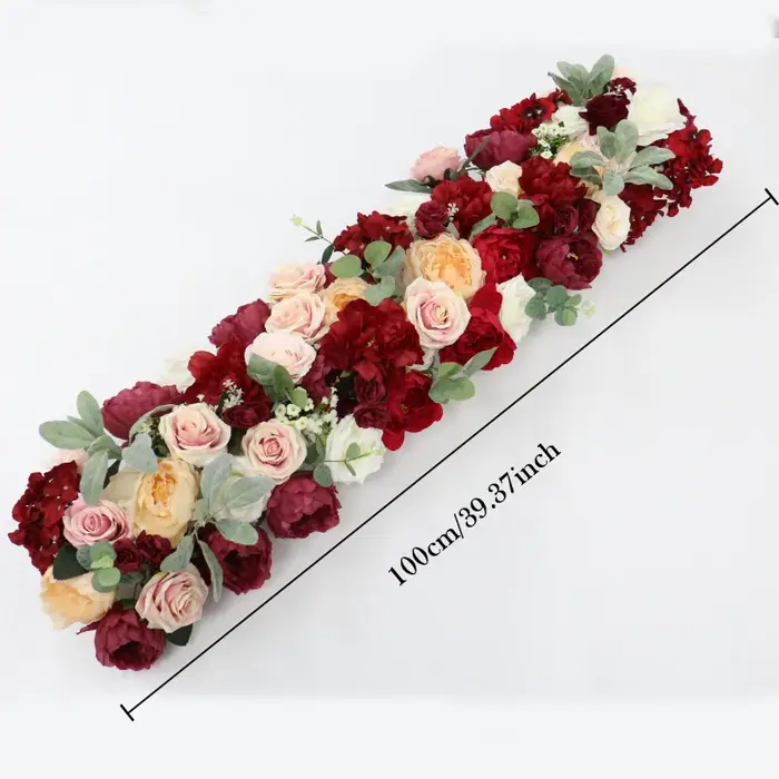 Guirxiété de roses bordeaux personnalisée