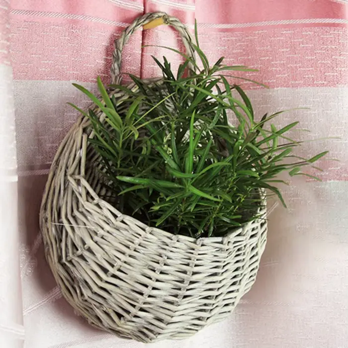 Mir de Fleurs Tissé à la Main en Rotin
