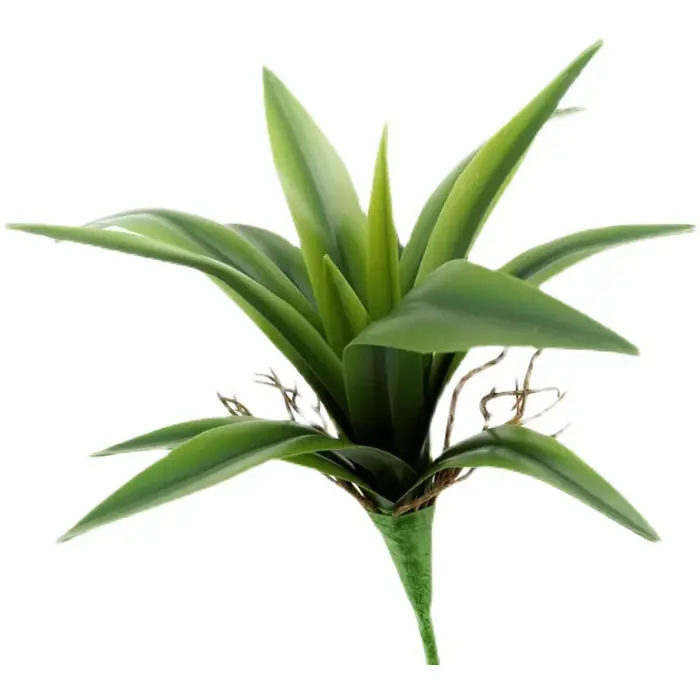 15/16/24 feuilles sensation réaliste orchidée artificielle herbe verte Chlorophytum plantes bricolage intérieur Floral maison jardin mariage hôtel décor