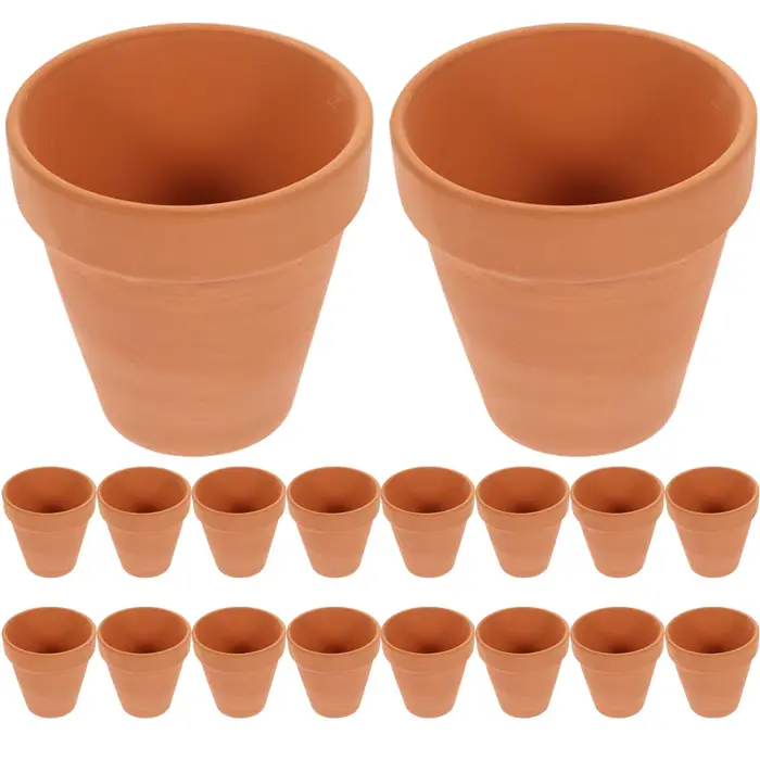 Pot de fleurs succulentes, 20 pièces, petits Pots de plantes miniatures en argile, jardinière d'inté