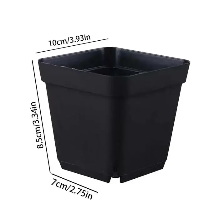 Pots pour semis, pots carrés noirs pour semis