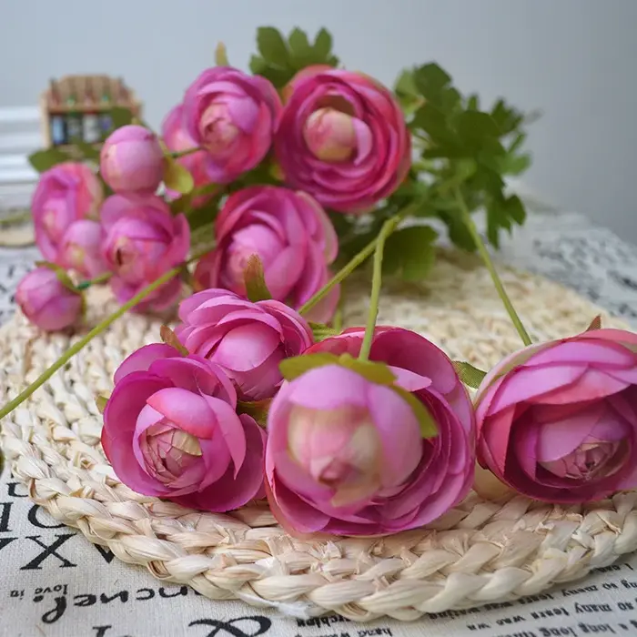 InjTea Rose Artificielle, Fausse Plante, Fausse Plante, Décoration de ixde Jardin, Accessoires Bouqu
