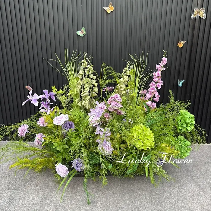 Monet – rangée de fleurs artificielles de Style jardin