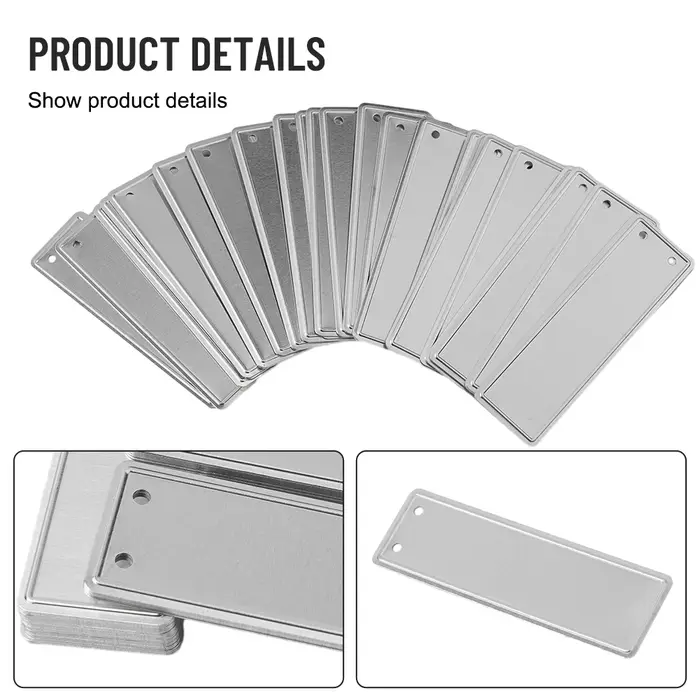 Étiquettes de plantes en aluminium