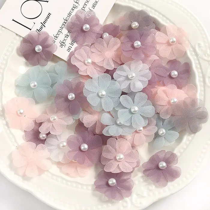 Fleur de perles artificielles 30/50 pièces