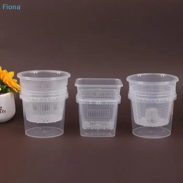 ✔ Pot à orchidées transparent avec drainage