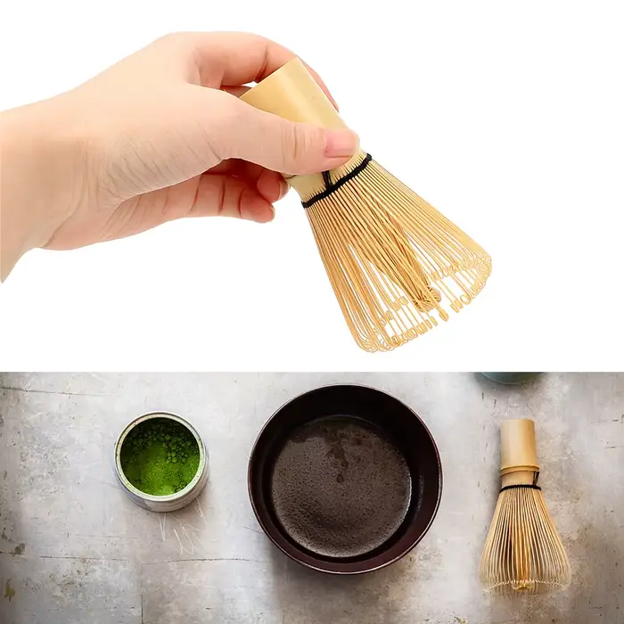 Cérémonie japonaise bambou Chasen 100 Matcha thé vert poudre fouet brosse à thé accessoires de cuisine outil à thé