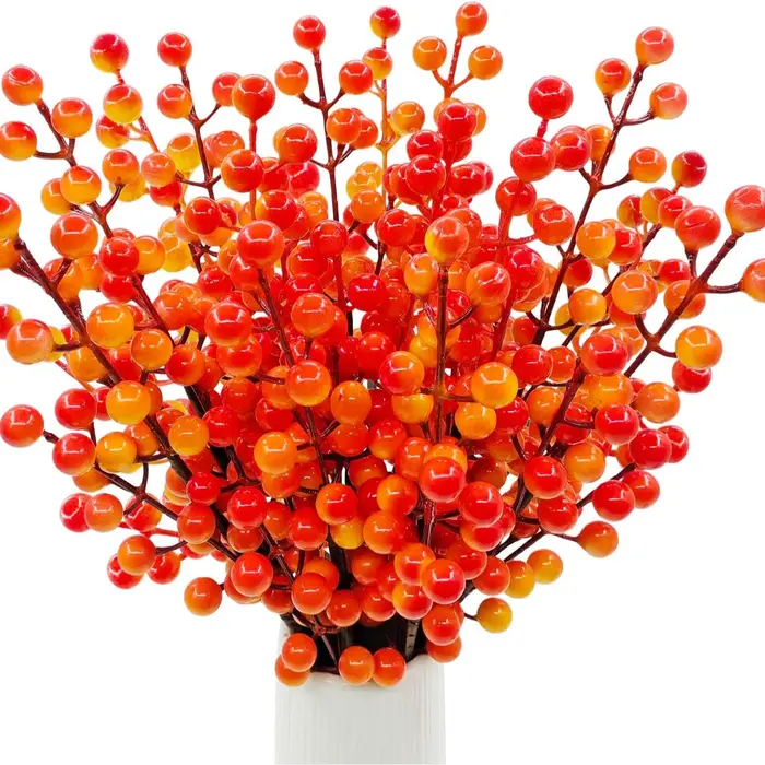 Tiges de baies d'automne artificielles