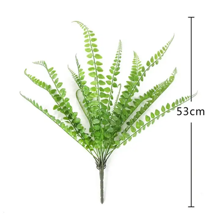 Feuilles de plantes de simulation de tournesol de queue d'Att en plastique, grand arbre de fer, déco