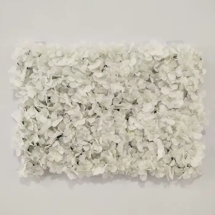 Mur de fleurs artificielles blanches pour décoration de noël, décoration artificielle pour spectacle