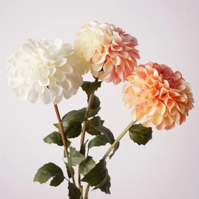 Fleur de Dahlia artificielle en soie