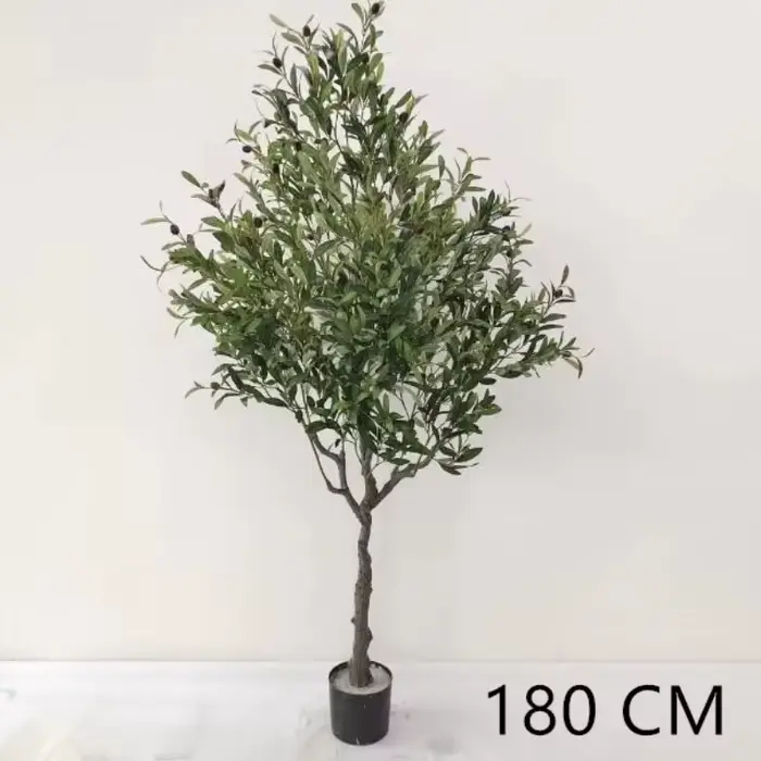 Olive artificielle de haute qualité de style nordique en pot – Faux feuillage pour la décoration de la maison