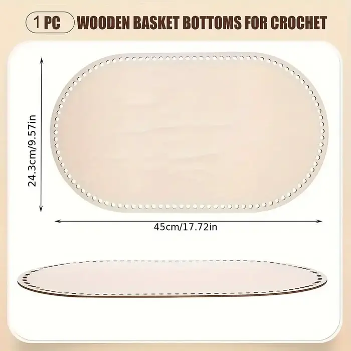 Grande base en bois pour panier de Moïse, base de panier de Moïse, base ovale en bois pour la décora