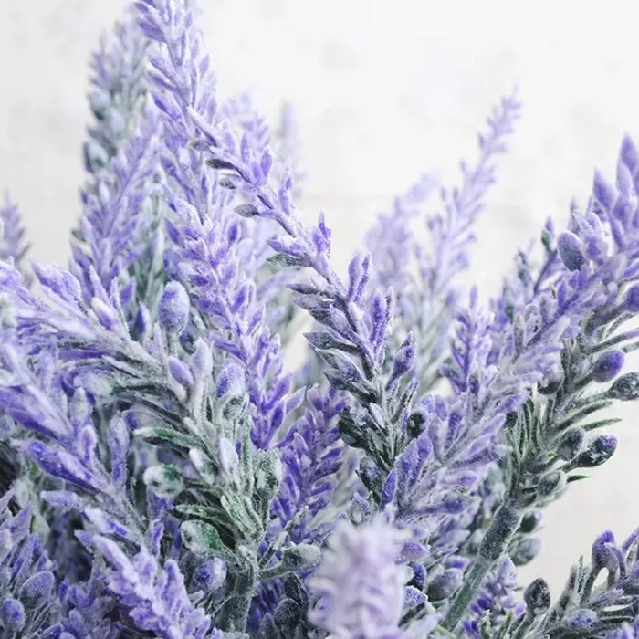 Bouquet de fleurs de lavande artificielles violettes