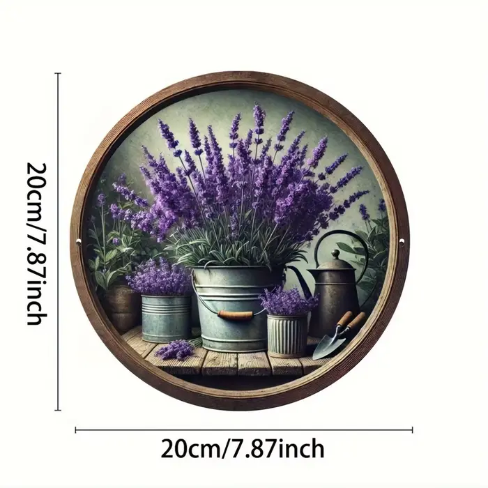 Jardinière ronde en bois 8 pouces 2D