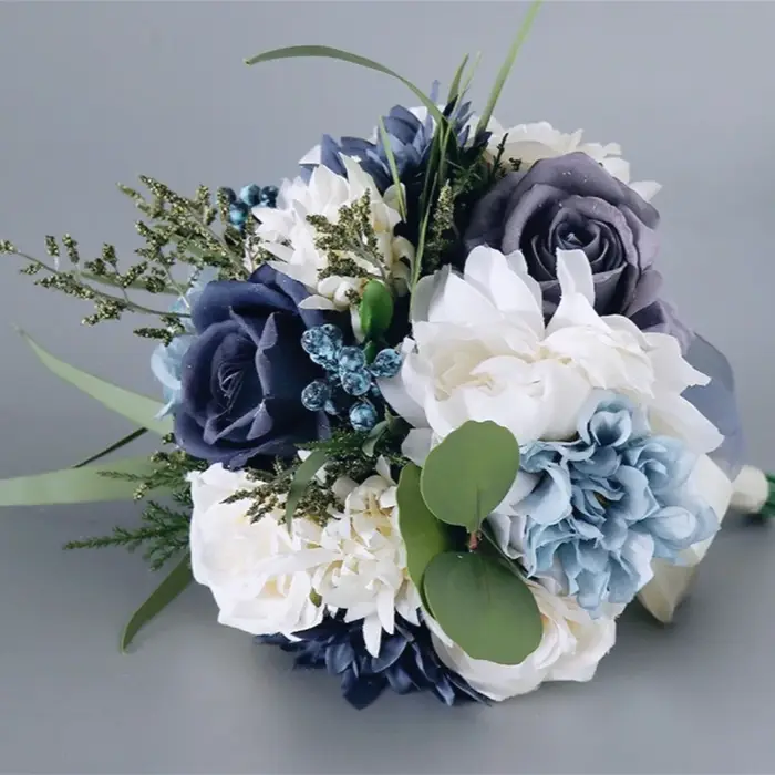 Bouquet de fleurs pour mariée, fournitures et décoration de mariage, accessoires de mariage