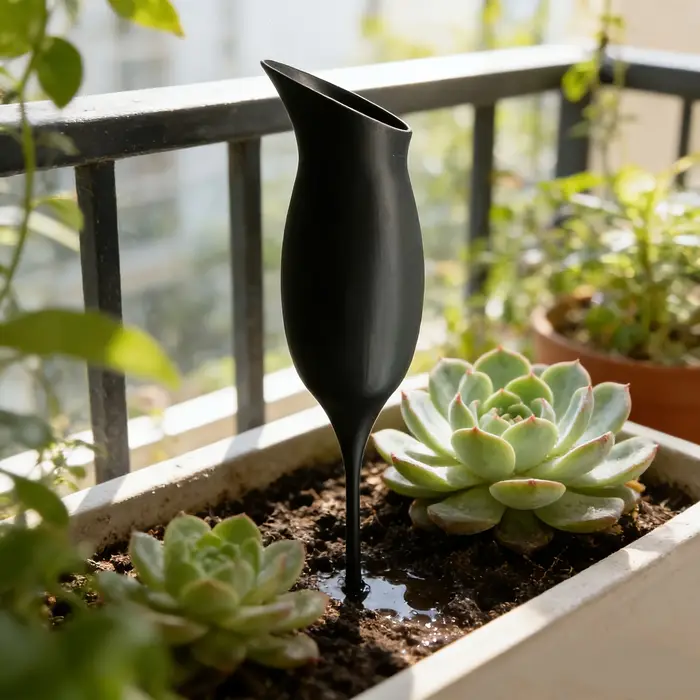 Dispositif d'arrosage automatique en forme de verre à vin