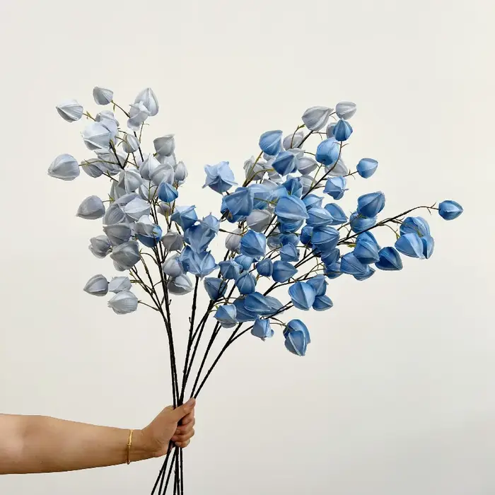 98CM fleur artificielle mousse fruits nordique Ins Arrangement floral décoration de la maison lanterne