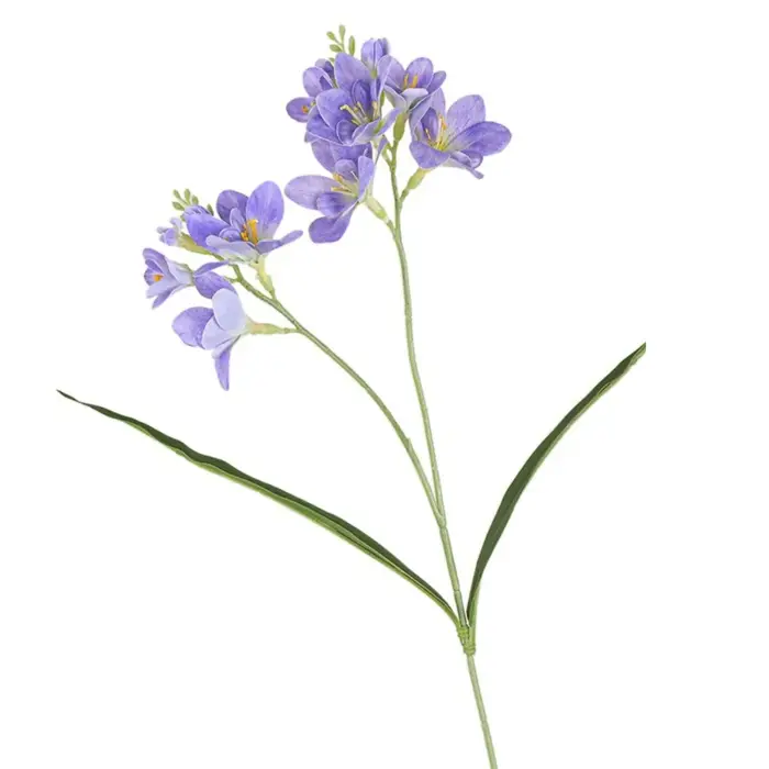 2 Fleurs artificielles de freesia réalistes faites à la main