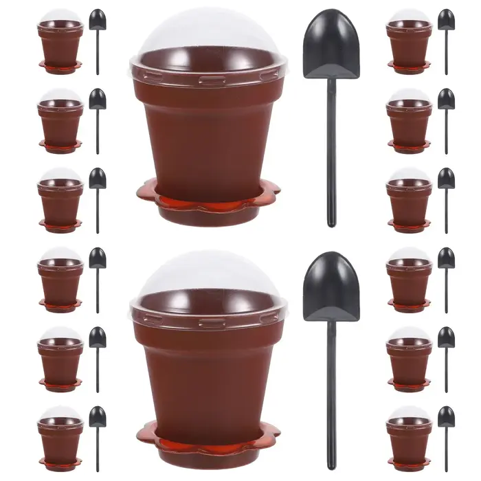 Pot de pépinière en plastique pour petits gâteaux
