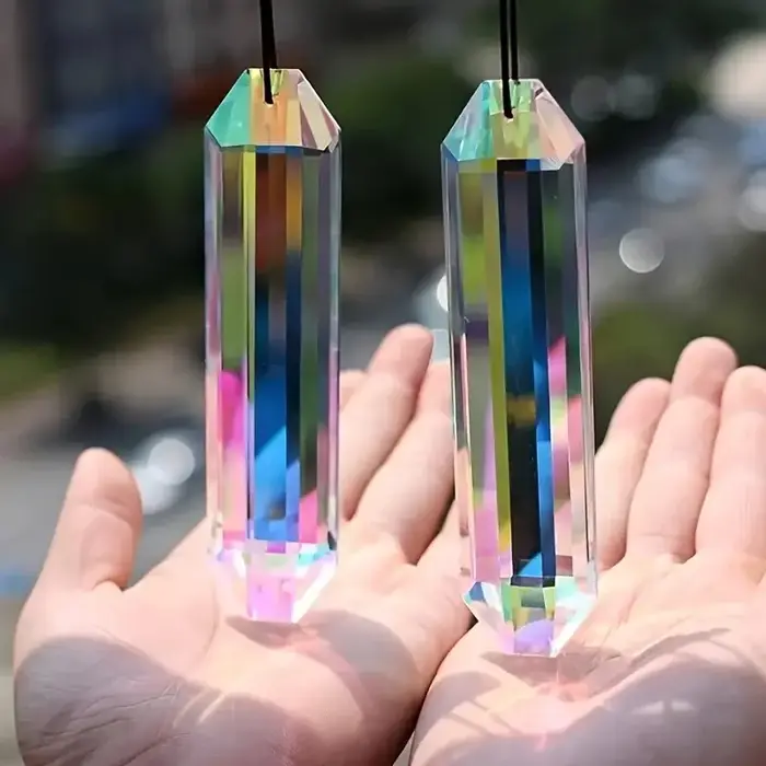 Pendentif prisme de fenêtre attrape-soleil 2 pièces