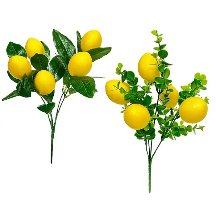 Branches de citrons artificiels 35x20cm