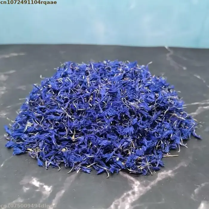 Pétalon de fleur séchée de bleu naturel, pour savon, bougie, Essence, thé, matériaux de fabrication
