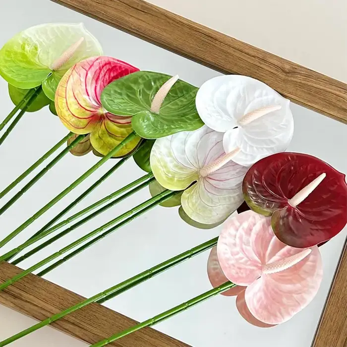 Fleur d'Anthurium Artificielle 62 cm