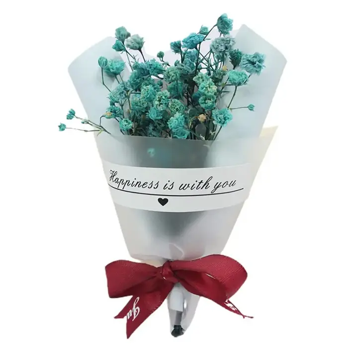Bouquet de fleurs séchées artificielles colorées