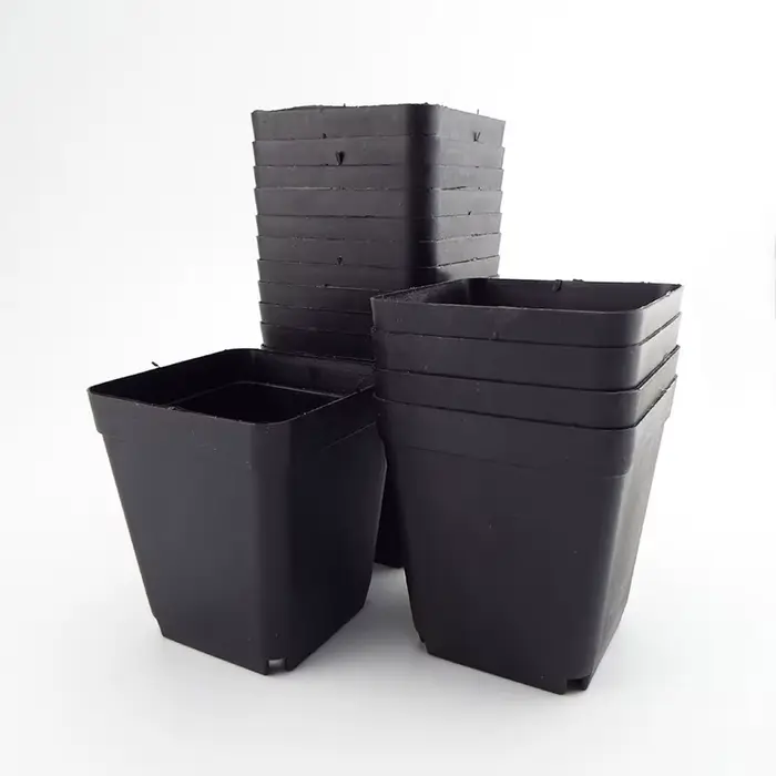 Pot de plantes en plastique 8x7x5 CM, petits Pots carrés créatifs pour plantes succulentes, décor de