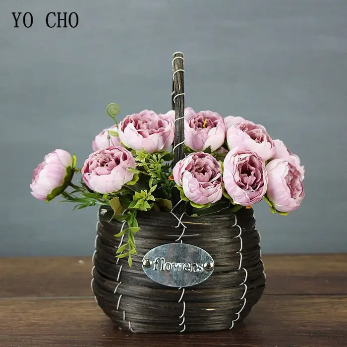 YO CHO 6 têtes/Bouquet de pivoines fleurs artificielles