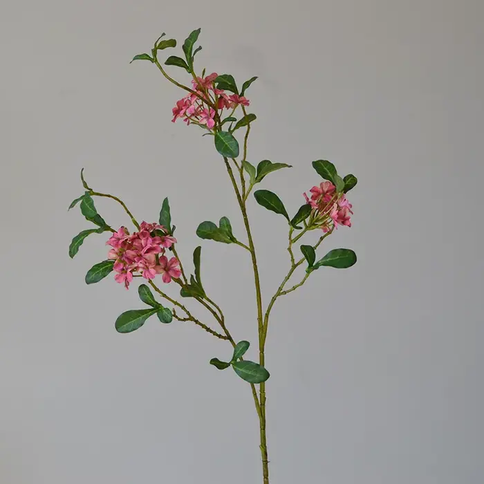 Plumbago – fleurs artificielles bleues 27 pouces, Arrangement Floral en fausse soie pour la maison, 
