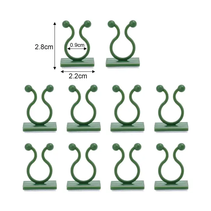 Clips de Support de Plantes pour Fleurs Grimpantes, Tomate, Vigne, Jardin, en Plastique, Invisible,