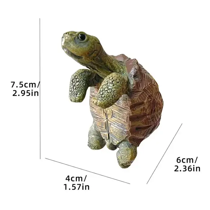 Support de pot de fleurs en forme de tortue