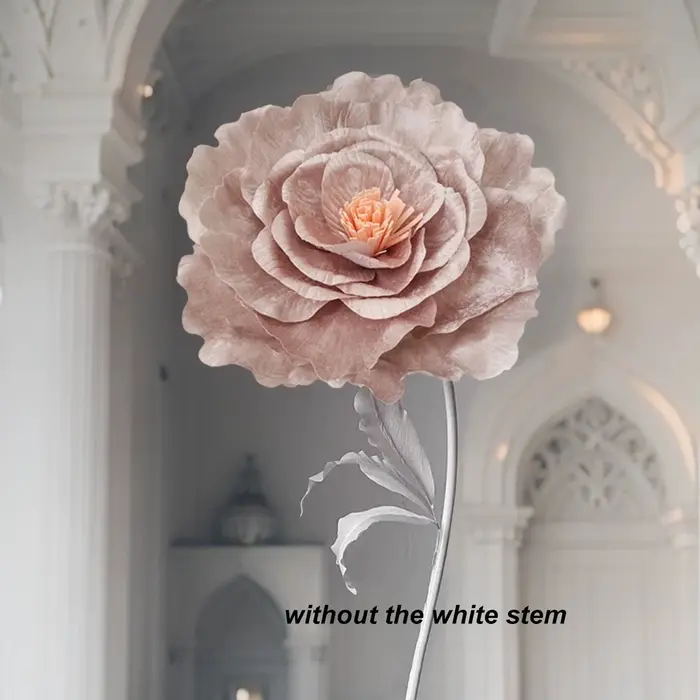 Grandes fleurs artificielles de roses rouges