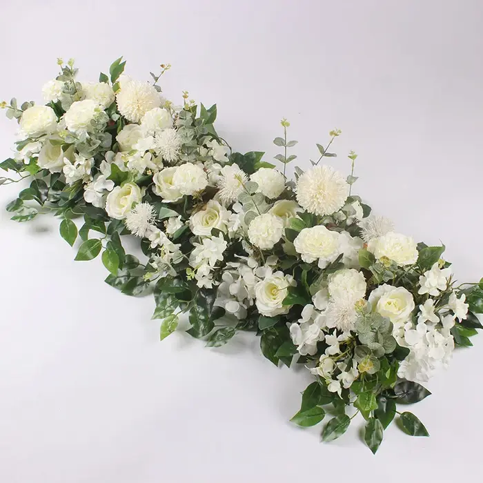100CM bricolage mariage fleur mur Arrangement Supplie soie Peonie Rose artificielle rangée florale d